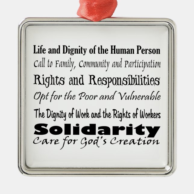 Social Justice Themes Metal Ornament (Front)