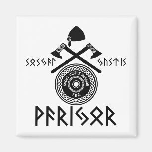 Social Justice Warrior Crest Magnet
