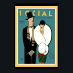 Social La Habana Art Deco Poster 13 x 19<br><div class="desc">Nice Art Deco poster featuring a 1927 issue of "Social" a popular magazine in Havana,  Cuba.</div>