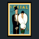 Social La Habana Art Deco Poster 13 x 19<br><div class="desc">Nice Art Deco poster featuring a 1927 issue of "Social" a popular magazine in Havana,  Cuba.</div>