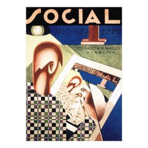 Social magazine cover photo print