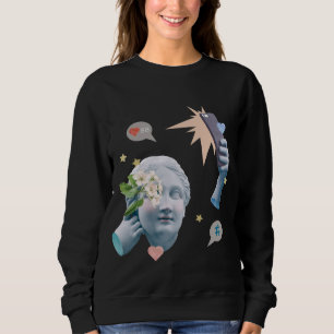 Social Media Aesthetic Statue Art Collage Shirt