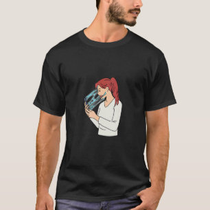 Social Media Anxiety And Digital Detox Design T-Shirt