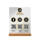 Social Media Code QR signature acrylique - Beauté 