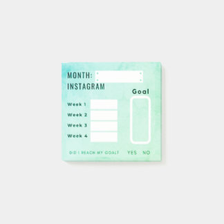 Social Media Followers Tracker Post-It® Notes
