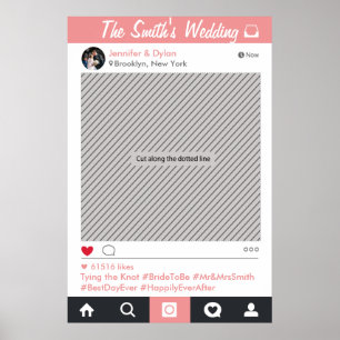 Social Media Frame Party Photo Prop Poster