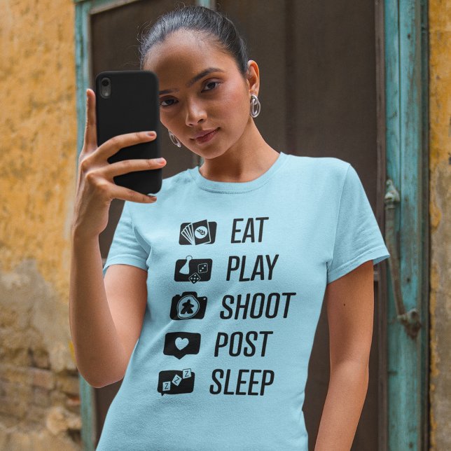 Social Media Gamer Black Art Womens Shirt (Creator Uploaded)