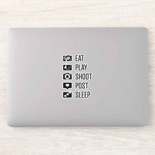 Social Media Gamer Vinyl Sticker (Computer)