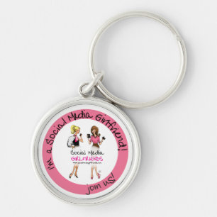 Social Media Girlfriends Keychain