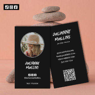 Social Media Influencer QR Code Business Card