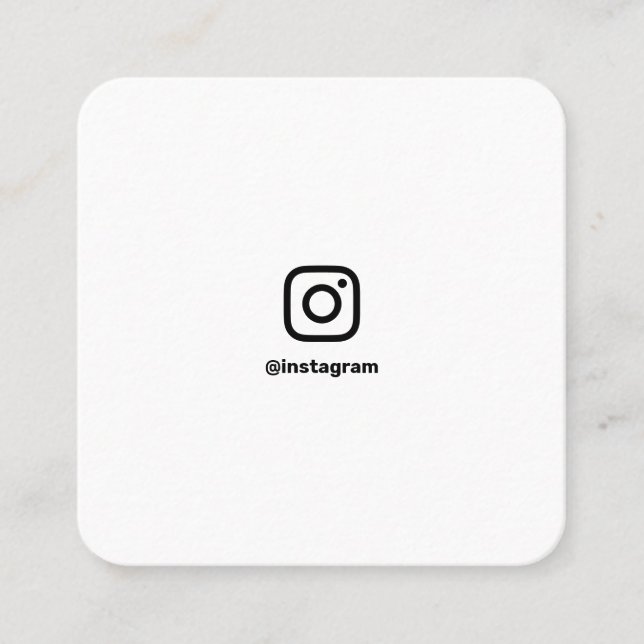 Social media Instagram photos minimal photography Calling Card (Front)