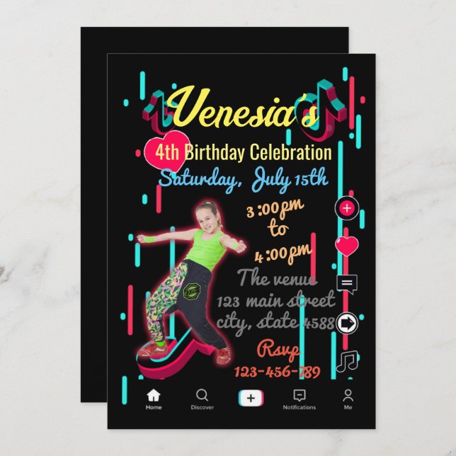 Social Media Invitation (Front/Back)