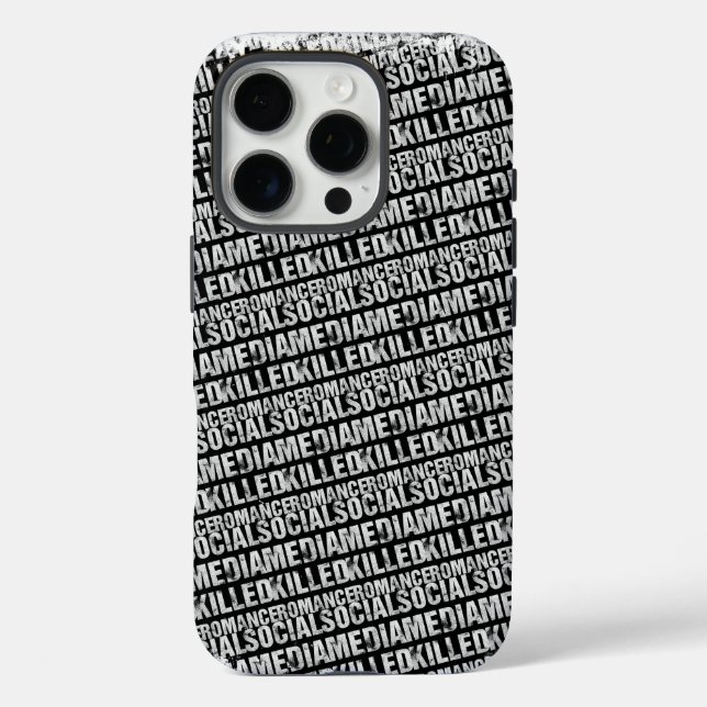 Social Media Killed Romance Case-Mate iPhone Case (Back)