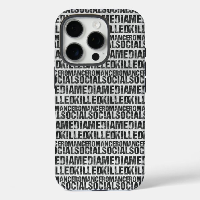 Social Media Killed Romance Case-Mate iPhone Case (Back)
