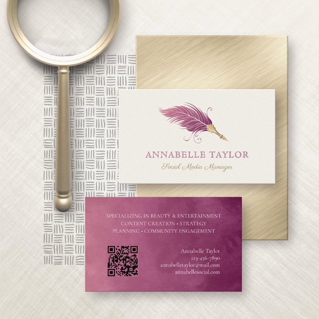 Social Media Manager Business Card (Creator Uploaded)