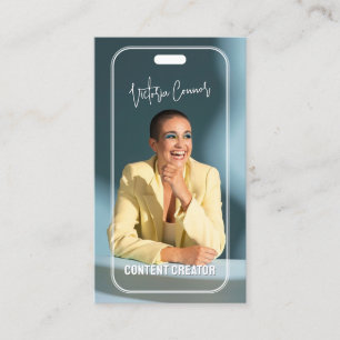 Social Media Manager Content Creator QR Code Business Card