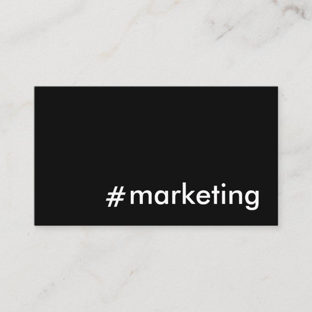 Social Media Marketing Business Card (Front)