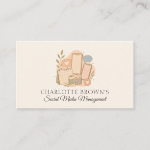 Social Media Marketing Content Creator Business Card