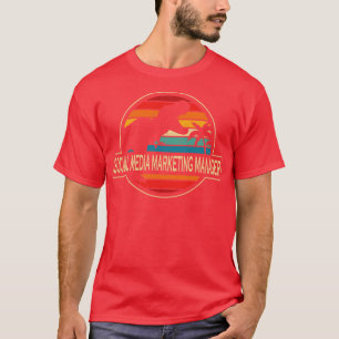 Social Media Marketing Manager Dinosaur T-Shirt