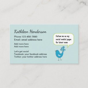 Social Media Networking Cards