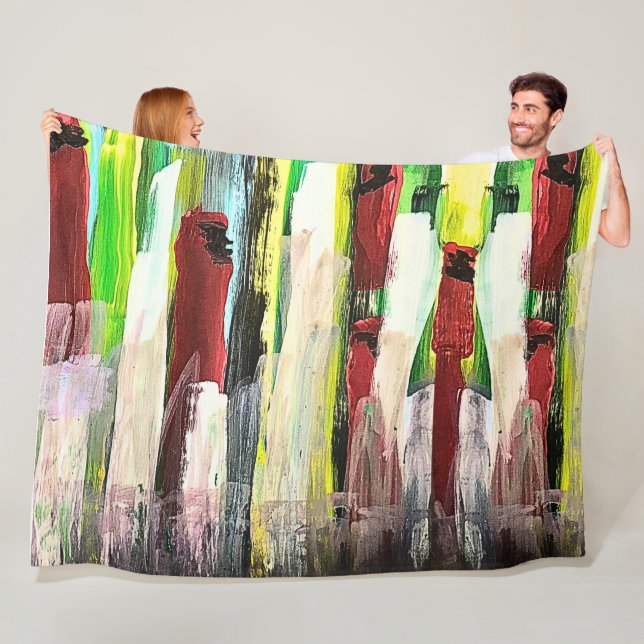 SOCIAL MEDIA POINTS FLEECE BLANKET! (In Situ)