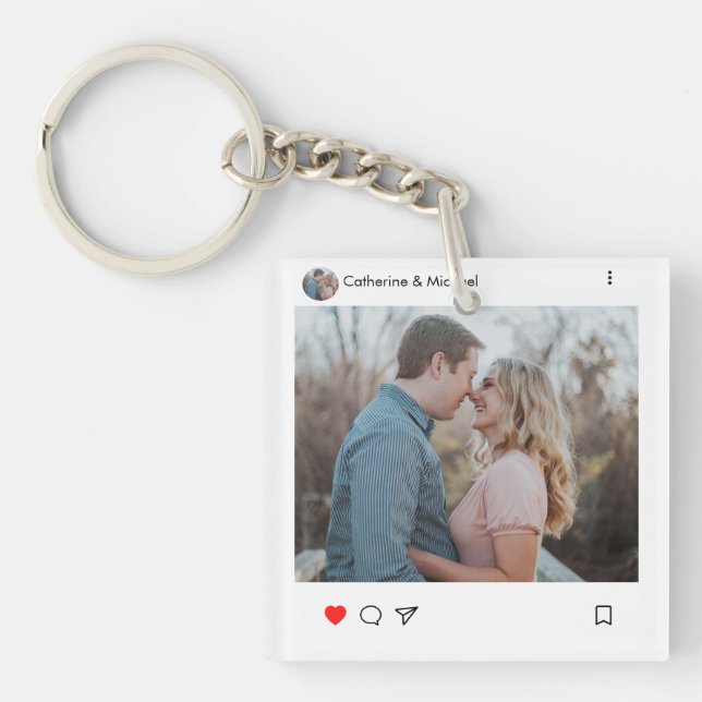 Social Media Post Style Photo et nom Couple (Devant)