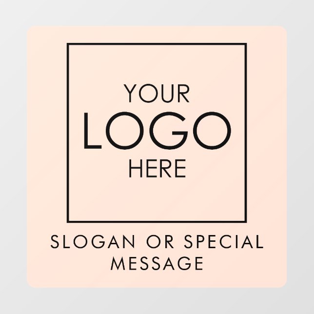 Social Media QR Code Connect With Us Modern Bold Window Cling (Sheet)