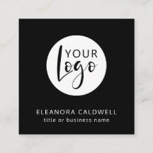 Social Media QR Code Your Logo Black