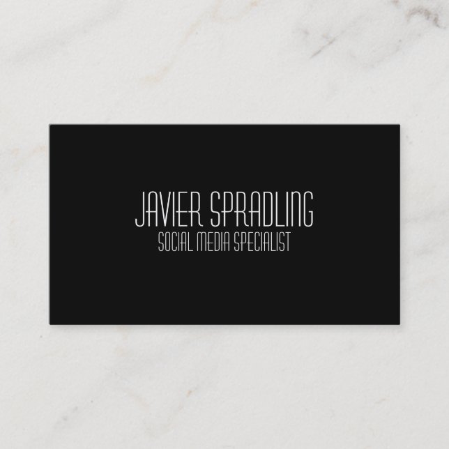 Social Media Specialist Business Cards (Front)