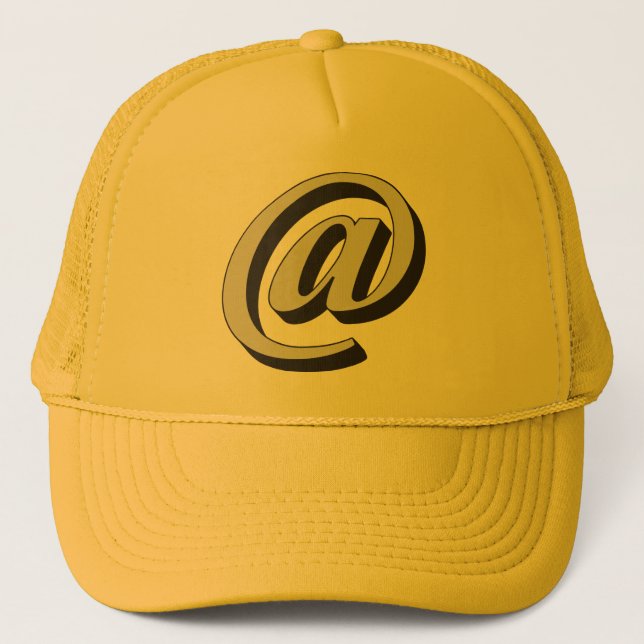 social net symbol trucker hat (Front)