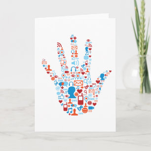 Social Network Hand Card