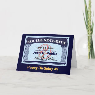 Social Security Card - change text