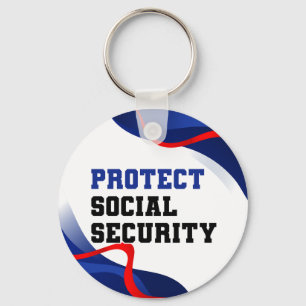 Social Security Political Anti Trump Accessory Keychain