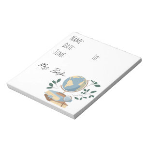 Social Studies/Geography Teacher Hallpass Notepad