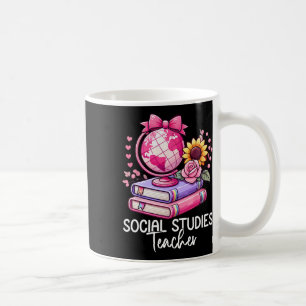 Social Studies History Teacher Earth Globe Back To Coffee Mug