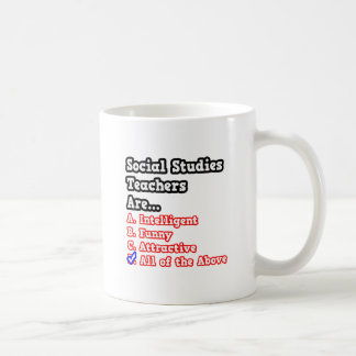 Social Studies Teacher Quiz...Joke Coffee Mug