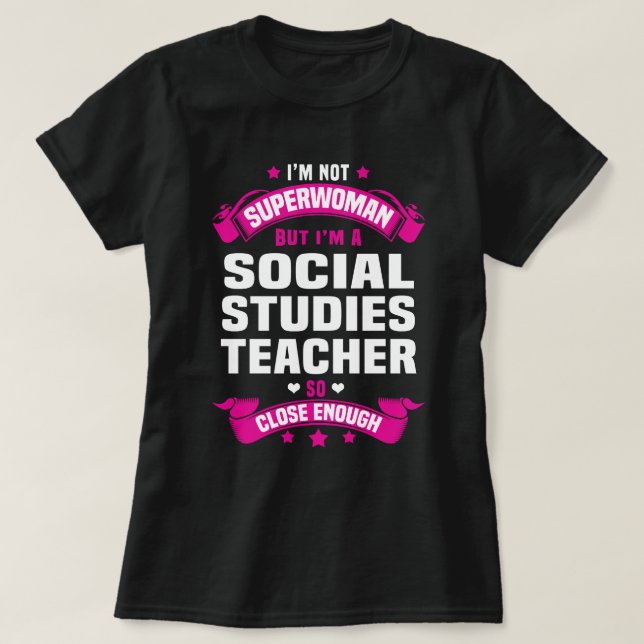 Social Studies Teacher T-Shirt (Design Front)