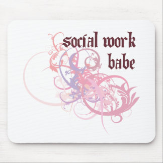 Social Work Babe Mouse Pad