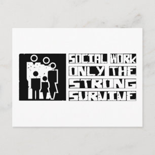 Social Work Survive Postcard