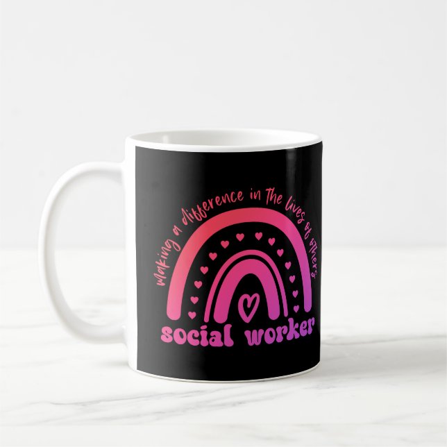 Social Worker Appreciation and Graduation Coffee Mug (Left)