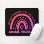 Social Worker Appreciation and Graduation Mouse Pad<br><div class="desc">Social Worker Appreciation Graduation gifts- This Rainbow Social Worker design makes a great appreciation gift for Social Workers!</div>