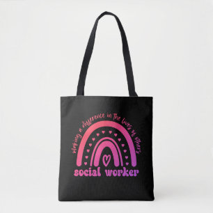 Social Worker Appreciation and Graduation Tote Bag