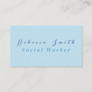 Social Worker Business Card