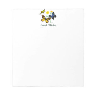 Social Worker Butterflies Notepad