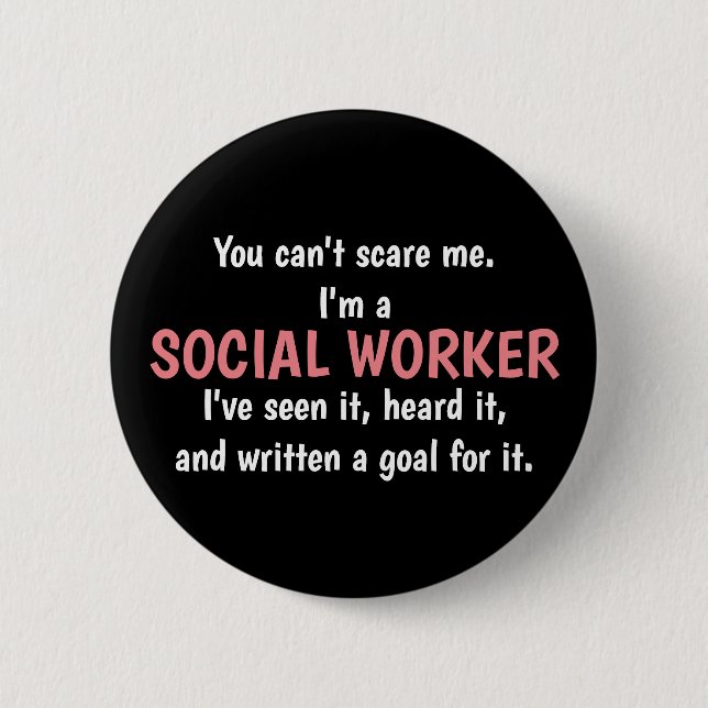Social Worker Button (Front)