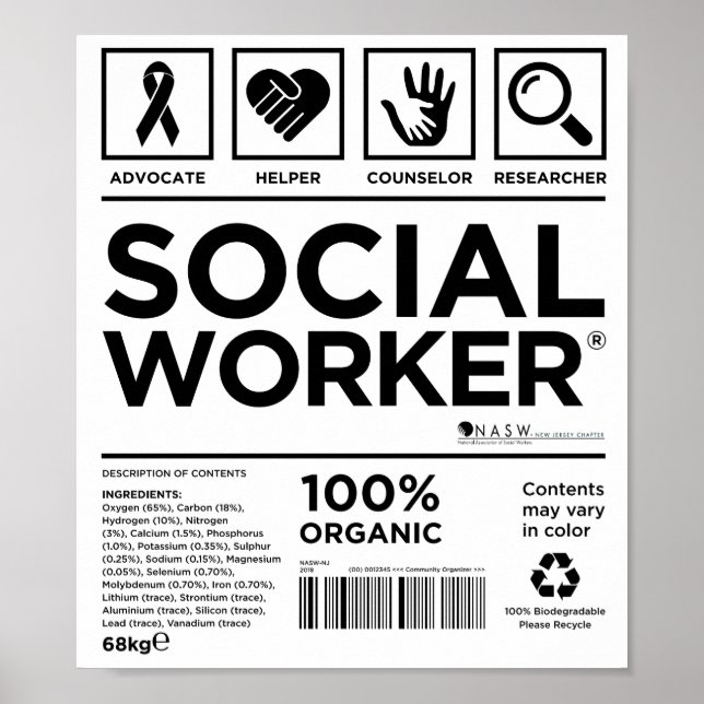 Social Worker Canvas Art Poster (Front)