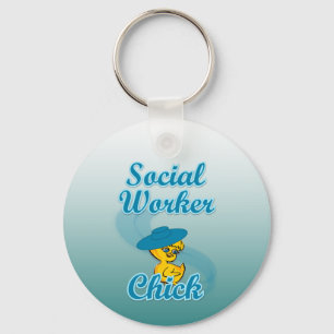 Social Worker Chick #3 Keychain