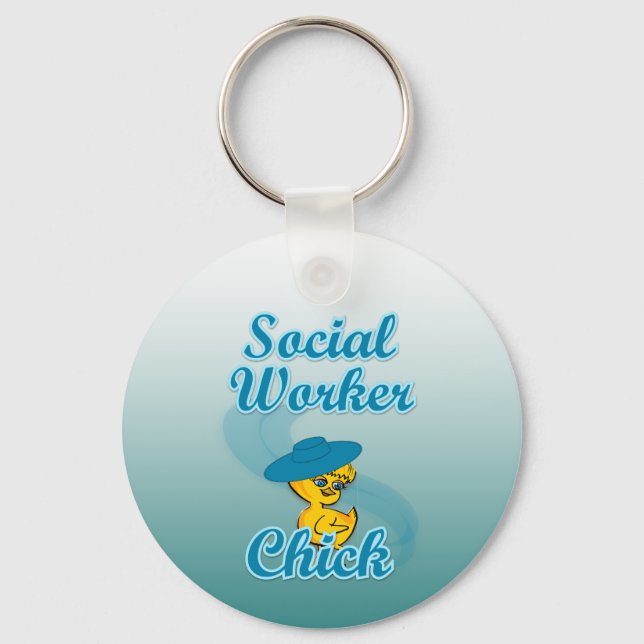 Social Worker Chick #3 Keychain (Front)