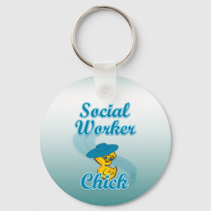 Social Worker Chick #3 Keychain