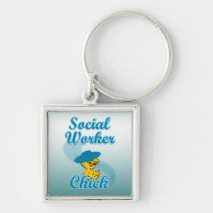 Social Worker Chick #3 Keychain
